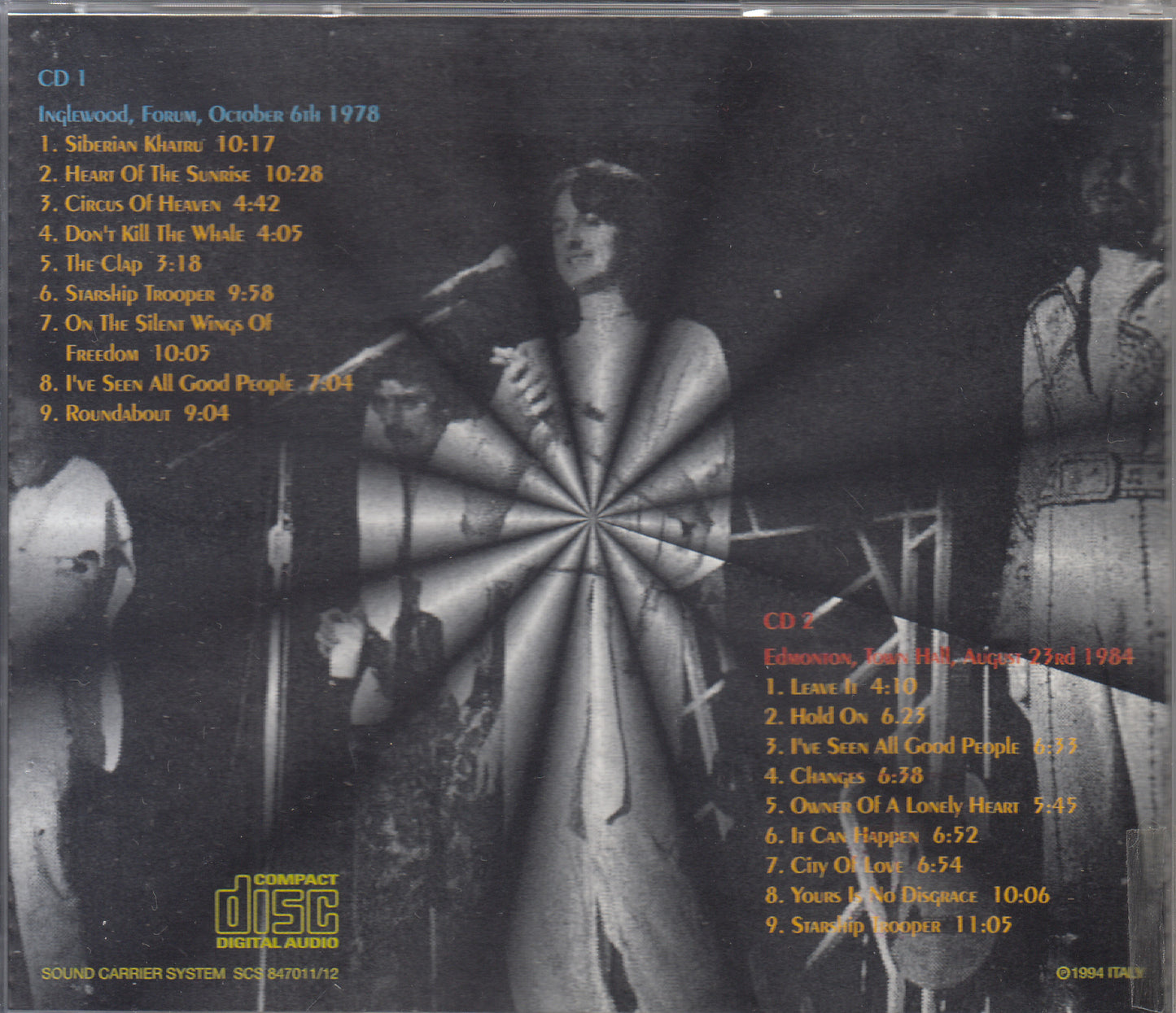 【CD】イエス/ロッキング・ザ・オーケストラ('78/ブートレグ2枚組)