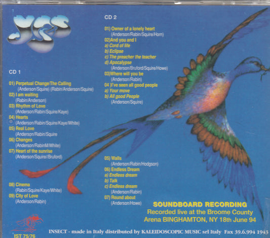 【CD】イエス/ギミー・モア-ライヴ・アット・ブルーム・カウンティー'94(ブートレグ2枚組)