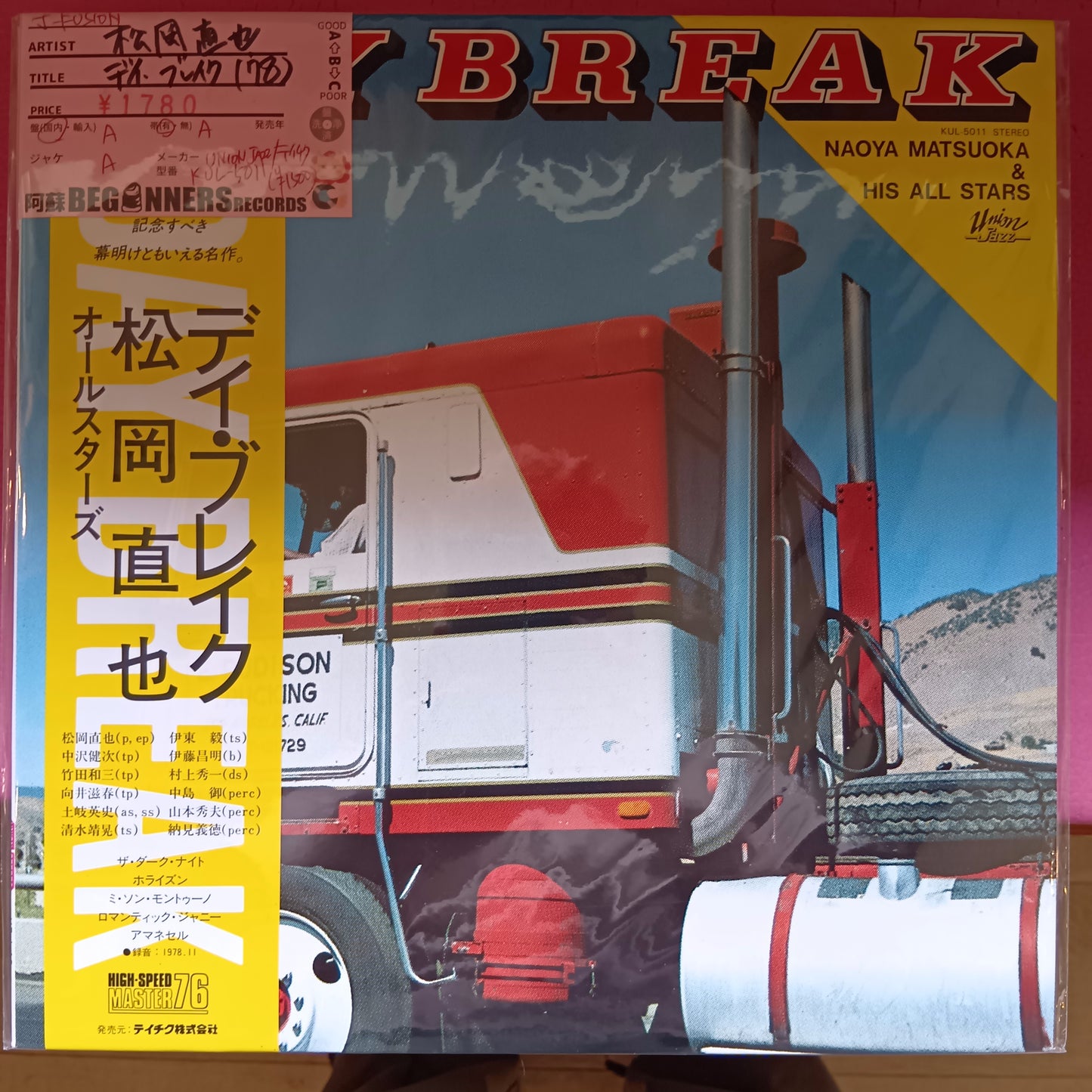 【LP】松岡直也/デイ・ブレイク('78/帯付)
