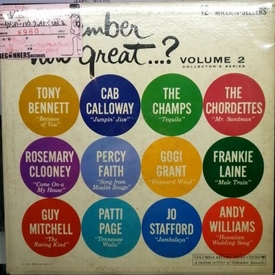 【LP-VA】リメンバー・ハウ・グレイトVol,2/トニー・ベネット、キャブ・キャロウェイ他('62/US盤/B品）