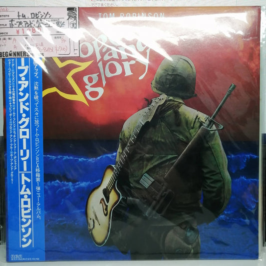 【LP】トム・ロビンソン/ホープ・アンド・グローリー('84/国内盤帯付き）