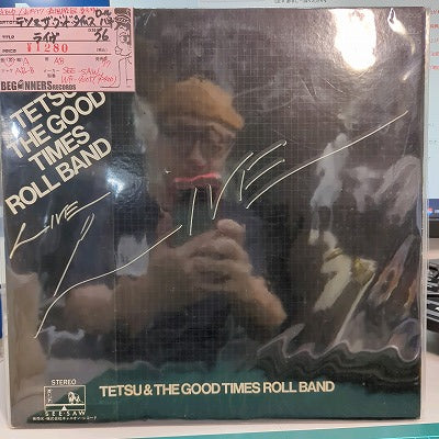 【LP】テツ&ザ・グッド・タイムス・ロール・バンド/ライブ('76/帯付き）