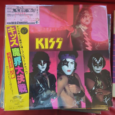 【LP】キッス/魔界大決戦('81/国内盤ジャケサイズ帯付)