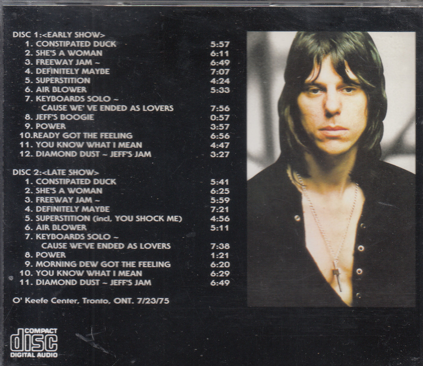 【CD】ジェフ・ベック/コンプリート・オキーフ・センター・ショー('75/2枚組ブートレグ）