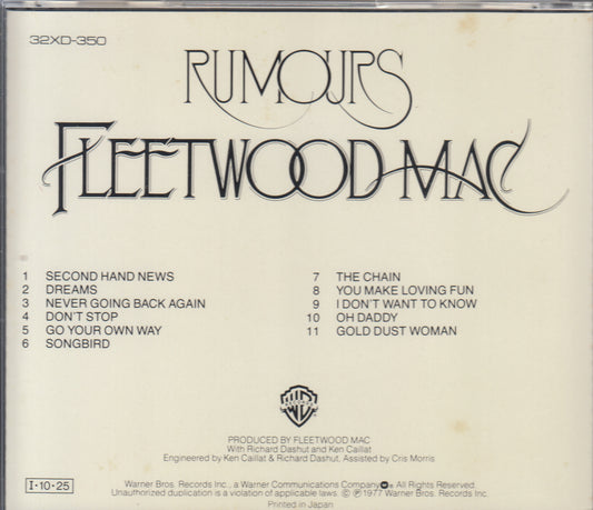 【CD】フリートウッド・マック/噂-RUMOURS('77/国内盤)