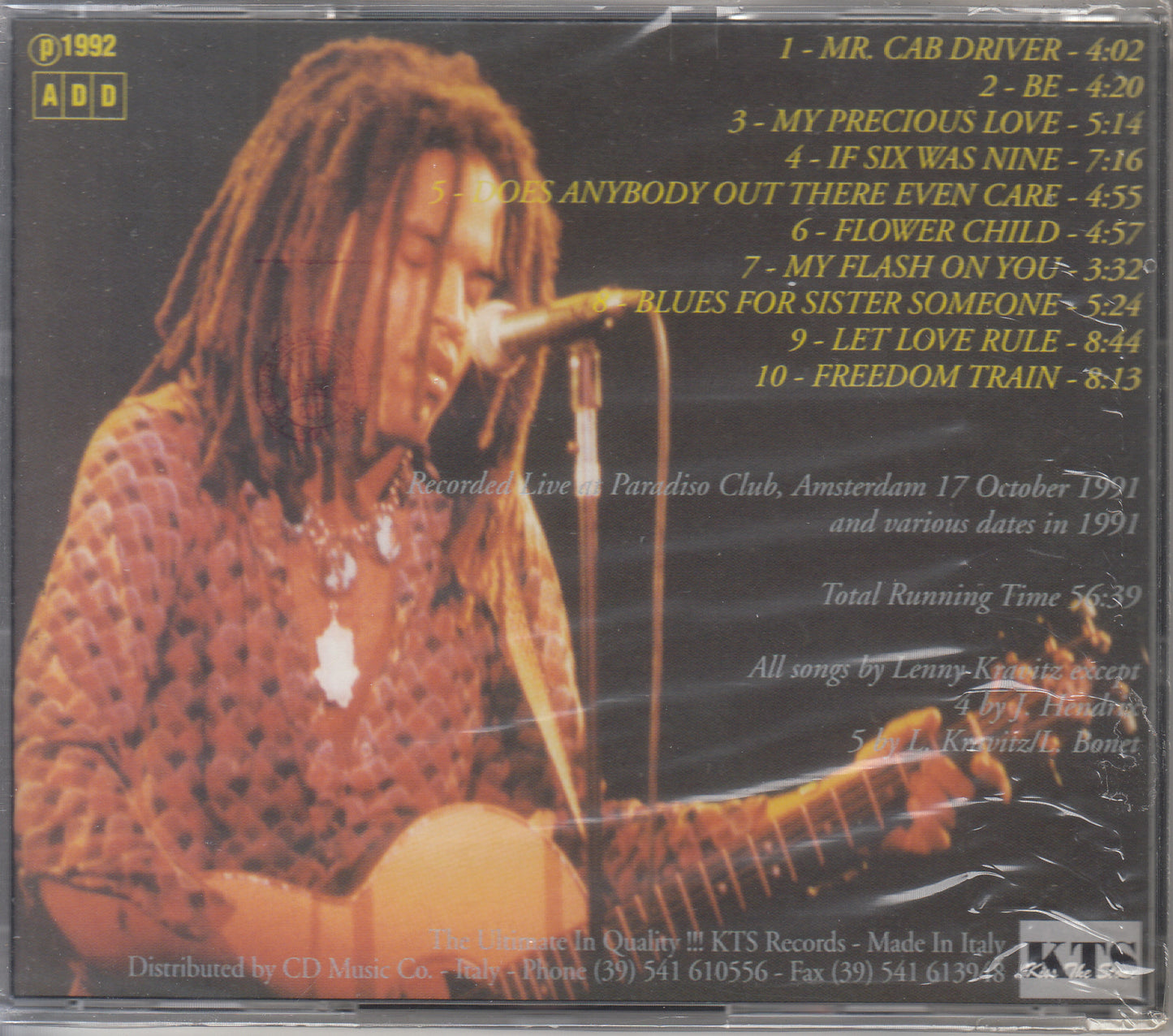 【CD】レニー・クラヴィッツ/マイ・フラッシュ・オン・ユー('91/未開封ブート)