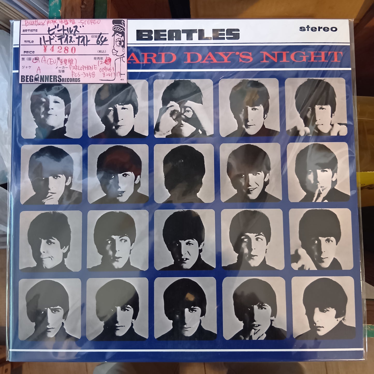 【LP】ビートルズ/ハード・デイズ・ナイト('64/'12EU再発重量盤/Stereo）