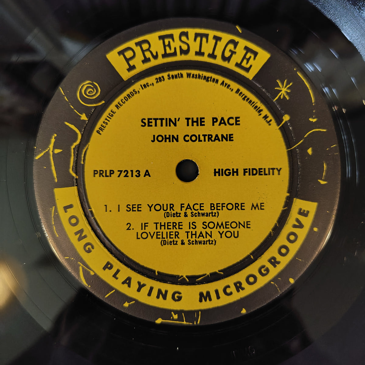 【LP】ジョン・コルトレーン/セッティン・ザ・ペース('58/Yellow-Black 深溝)