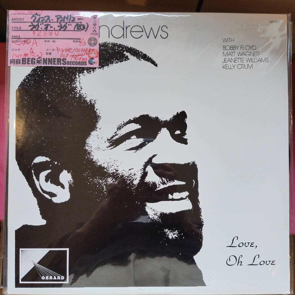 【LP】ヴィンス・アンドリューズ/ラヴ・オー・ラヴ('83/国内盤)